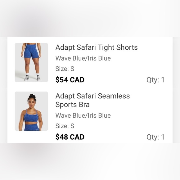 Gymshark Workout Set - Picture 1 of 3
